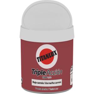 Tester de pintura triple acción titanlux mate 75ml rojo car…