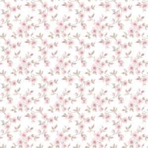 Papel pintado espumante floral tapiz rosa