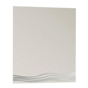 Espejo de baño olas gris / plata 75 x 60 cm