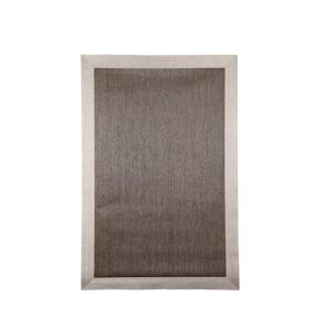 Alfombra interior/exterior pvc teplon cenefa marrón rectang…