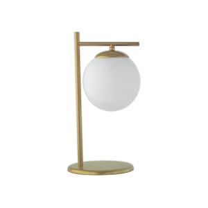 Lámpara de mesa sin fuente de luz anabel e14 oro bola blanc…