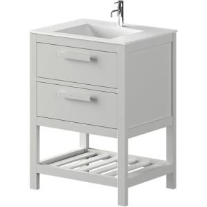 Mueble de baño con lavabo amazonia gris 60x45 cm