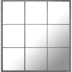 Espejo cuadrado fenetre 9 vues gris 100 x 100 cm