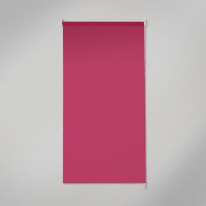Estor enrollable opaco black out basic rosa de 120x250cm