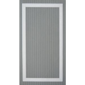 Alfombra teplon piedra cenefa interior 5 cm nieve 140x200