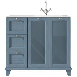Mueble de baño unike azul 100 x 48 cm