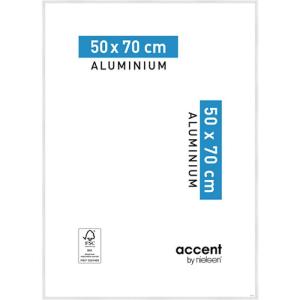 Marco aluminio acent blanco 50x70 cm