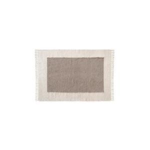 Alfombra algodón umea beige y marrón rectangular 120x170cm