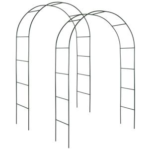 2 arco para enredaderas aprox. 240cm, verde