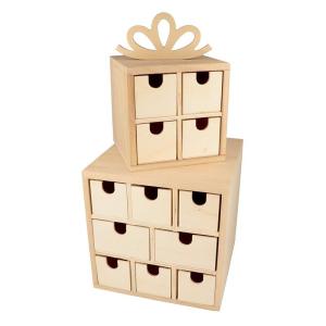2 cajas de madera para almacenamiento - regalos de navidad