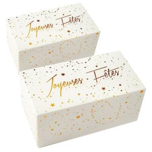 2 cajas para tronco navideño 35 x 13 x 11 cm