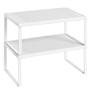 2 Especieros extensibles de cocina de metal de color blanco