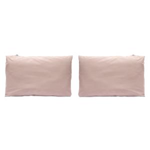 2 fundas de almohada de algodón 50x75 cm fresa