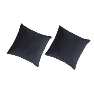 2 Fundas de almohada de lino y algodón orgánico 65x65 cm az…