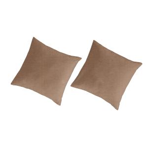 2 Fundas de almohada de lino y algodón orgánico 65x65 cm ma…