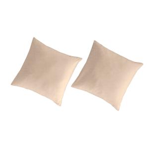 2 Fundas de almohada de lino y algodón orgánico 65x65 cm ro…