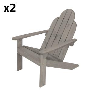 2x sillas jardín mecedora madera pino adirondack con respal…