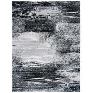 Abstracto moderno plata/multicolor alfombra 185 x 275