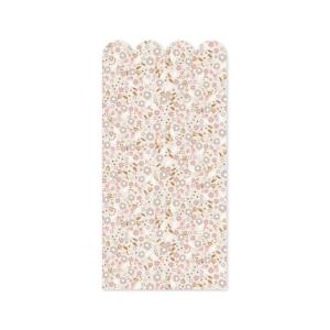 Adhesivo de vinilo festón florecitas crema 50x100 cm