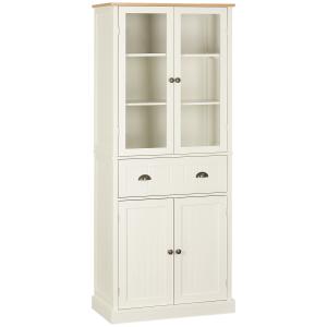 Alacena de cocina 76x40x182.5 cm crema