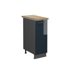 Alacenas  30 cm , et roble, azul oscuro alto brillo