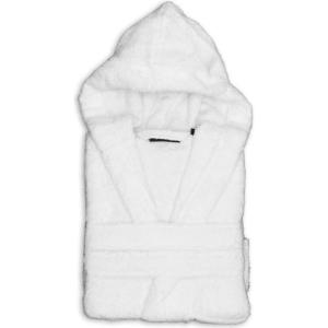 Albornoz infantil con capucha 400 g/m² Blanco 08/10 años