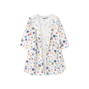 Albornoz infantil de algodón con estampado estrellas azul.…