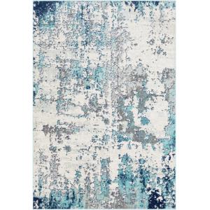 Alfombra abstracta moderna azul/gris/blanco 120x170