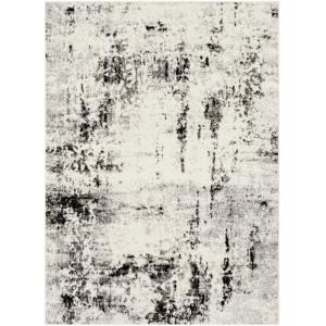 Alfombra abstracta moderna blanco/gris 152x213