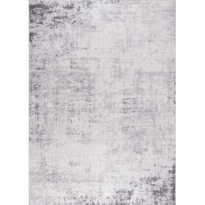 Alfombra abstracta moderna blanco/gris 160x215