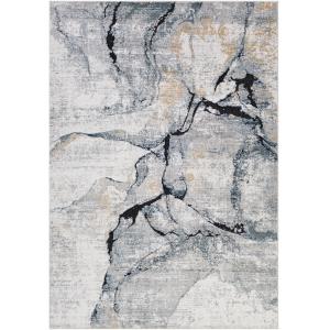 Alfombra abstracta moderna marfil/gris 120x170