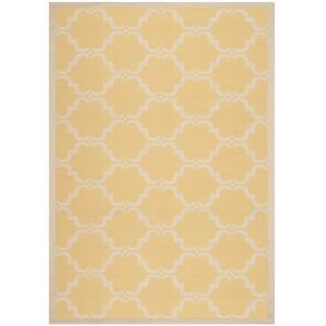 Alfombra amarillo/beige 201 x 290 cm