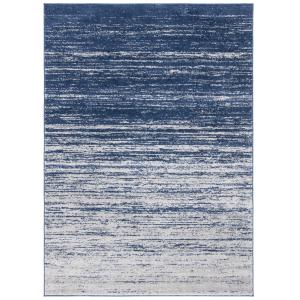 Alfombra azul marino/gris 165 x 230