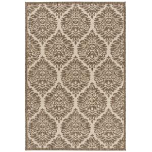 Alfombra beige 155 x 229 cm