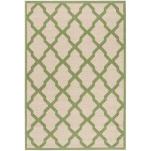 Alfombra beige/gris 79 x 152 cm
