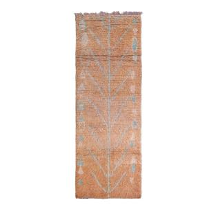 Alfombra berbere marroquí pura lana 102 x 296 cm