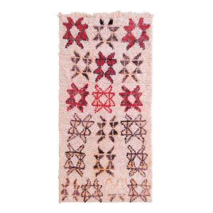 Alfombra berbere marroquí pura lana 110 x 223 cm