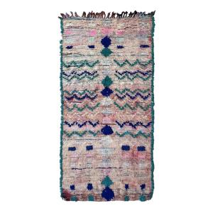 Alfombra berbere marroquí pura lana 115 x 239 cm