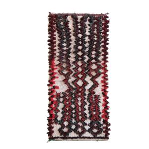 Alfombra berbere marroquí pura lana 74 x 164 cm