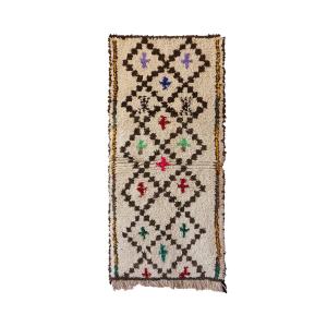 Alfombra berbere marroquí pura lana 77 x 150 cm