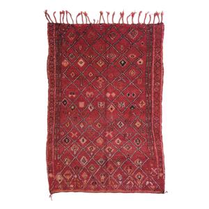 Alfombra bereber marroquí de pura lana 189 x 272 cm