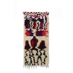 Alfombra bereber marroquí de pura lana 78 x 149 cm