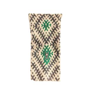 Alfombra bereber marroquí de pura lana 81 x 166 cm