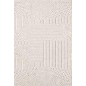 Alfombra boho moderna terraza, crema, 200 x 280 cm