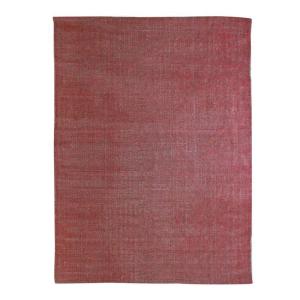 Alfombra de algodón artesanal rojo 160x230