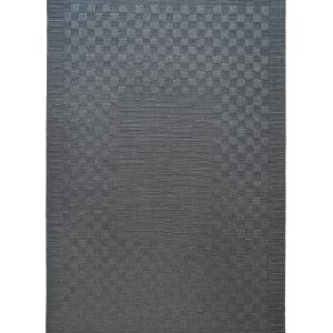 Alfombra de aspecto yute gris 190x290