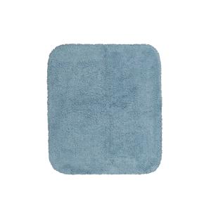 Alfombra de baño blanda algodón azul 55x65