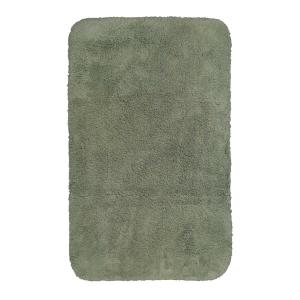 Alfombra de baño blanda verde caqui algodón 80x150