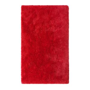 Alfombra de baño en microfibra, antideslizante, rojo 80x150