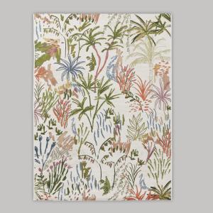 Alfombra de exterior con estampado multicolor, 140x200 cm